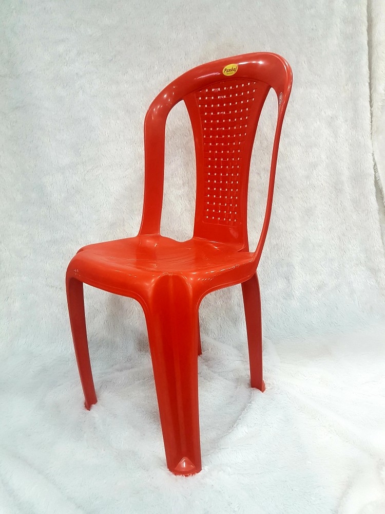 Red plastic on sale chair price