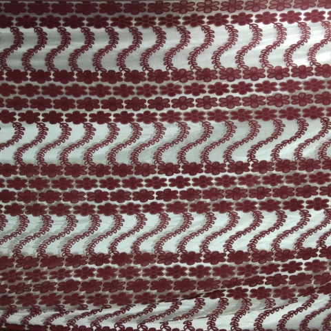 MARRON TISSUE JACQUARD