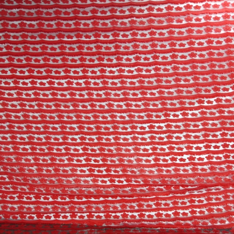 RED TISSUE JACQUARD