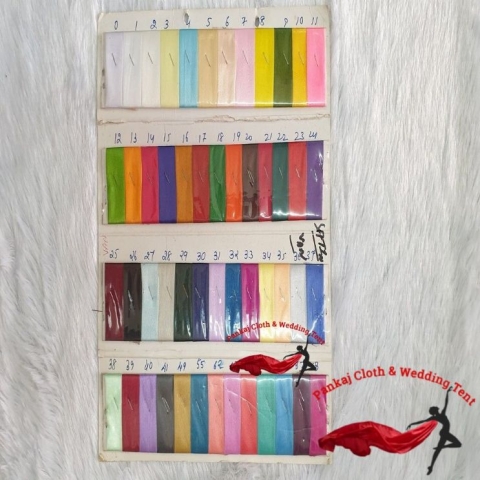 satin colour chart