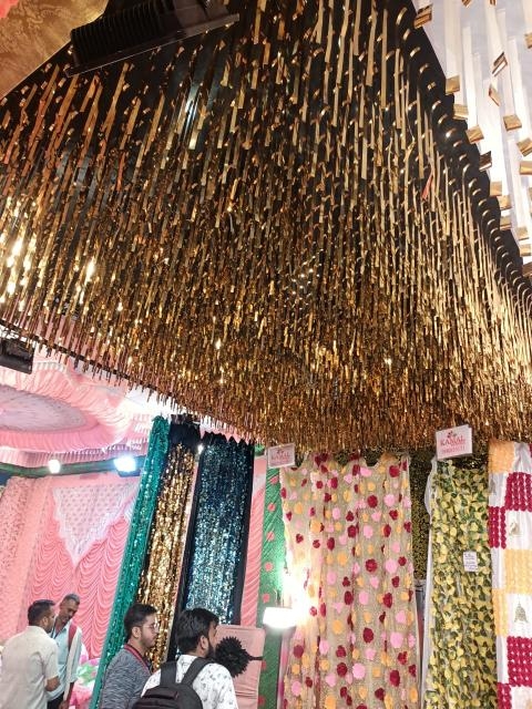 glitter ceiling